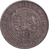 1900 SHILLING ( GVF ) 4 - SHILLING - Cambridgeshire Coins
