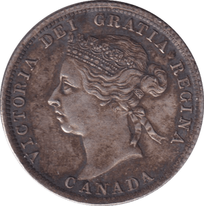 1900 SILVER 25 CENT CANADA - SILVER WORLD COINS - Cambridgeshire Coins