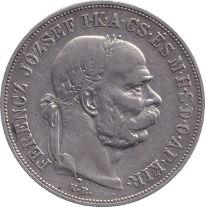 1900 SILVER 5 KORONA AUSTRIA - SILVER WORLD COINS - Cambridgeshire Coins
