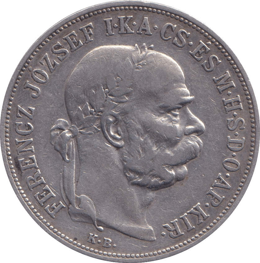 1900 SILVER 5 KORONA AUSTRIA - SILVER WORLD COINS - Cambridgeshire Coins