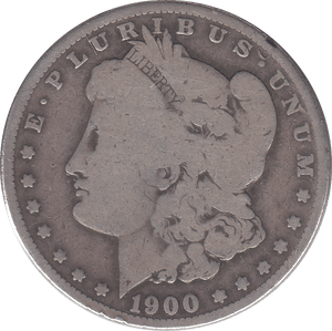 1900 SILVER MORGAN DOLLAR USA - SILVER WORLD COINS - Cambridgeshire Coins