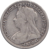 1900 SILVER THREEPENCE ( FINE ) - THREEPENCE - Cambridgeshire Coins