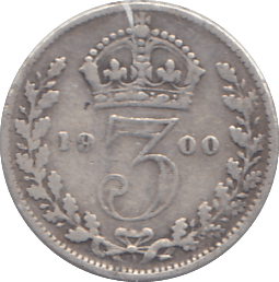 1900 SILVER THREEPENCE ( FINE ) - THREEPENCE - Cambridgeshire Coins