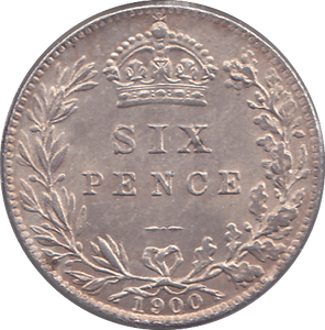 1900 SIXPENCE ( AUNC ) - SIXPENCE - Cambridgeshire Coins