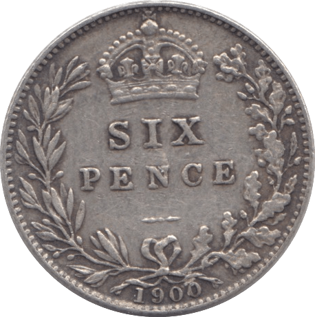 1900 SIXPENCE ( FINE ) - SIXPENCE - Cambridgeshire Coins