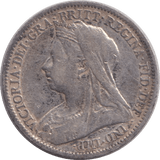 1900 SIXPENCE ( FINE ) - SIXPENCE - Cambridgeshire Coins