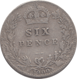 1900 SIXPENCE ( FINE ) - SIXPENCE - Cambridgeshire Coins