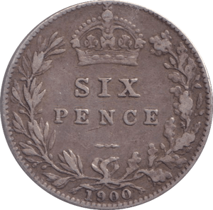 1900 SIXPENCE ( FINE ) - SIXPENCE - Cambridgeshire Coins