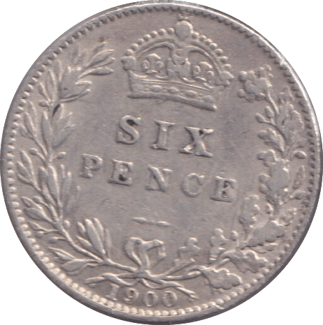 1900 SIXPENCE ( FINE ) - SIXPENCE - Cambridgeshire Coins