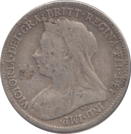 1900 SIXPENCE ( FINE ) - SIXPENCE - Cambridgeshire Coins
