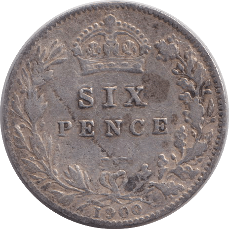 1900 SIXPENCE ( FINE ) - SIXPENCE - Cambridgeshire Coins