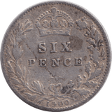 1900 SIXPENCE ( FINE ) - SIXPENCE - Cambridgeshire Coins
