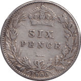1900 SIXPENCE ( GF ) - SIXPENCE - Cambridgeshire Coins