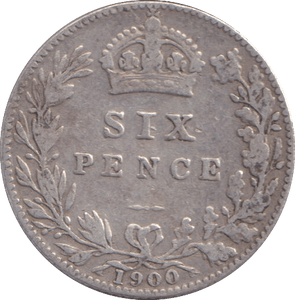 1900 SIXPENCE ( GF ) - SIXPENCE - Cambridgeshire Coins