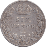 1900 SIXPENCE ( GF ) - SIXPENCE - Cambridgeshire Coins
