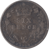 1900 SIXPENCE ( GF ) - Sixpence - Cambridgeshire Coins