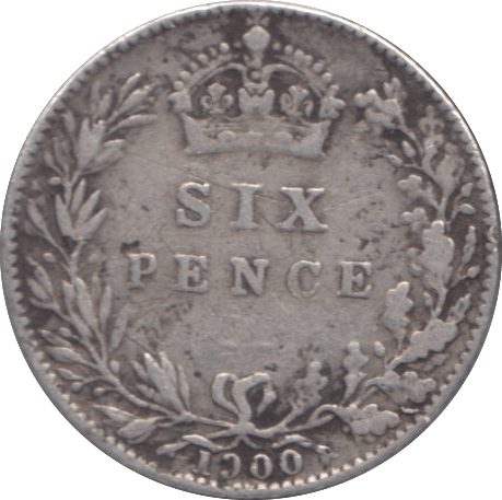 1900 SIXPENCE ( GF ) - SIXPENCE - Cambridgeshire Coins