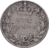 1900 SIXPENCE ( GF ) - SIXPENCE - Cambridgeshire Coins