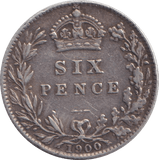1900 SIXPENCE ( GF ) - SIXPENCE - Cambridgeshire Coins