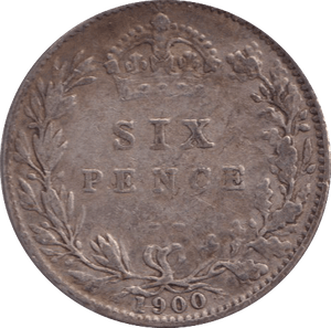 1900 SIXPENCE ( VF ) - SIXPENCE - Cambridgeshire Coins