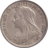 1900 SIXPENCE ( VF ) - SIXPENCE - Cambridgeshire Coins