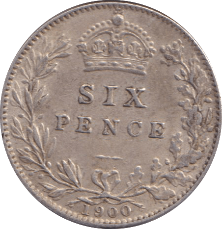 1900 SIXPENCE ( VF ) - SIXPENCE - Cambridgeshire Coins