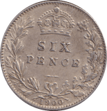 1900 SIXPENCE ( VF ) - SIXPENCE - Cambridgeshire Coins