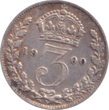 1900 THREEPENCE ( AUNC ) - Threepence - Cambridgeshire Coins