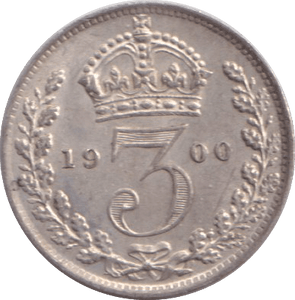 1900 THREEPENCE ( AUNC ) - WORLD COINS - Cambridgeshire Coins