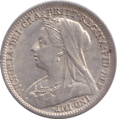 1900 THREEPENCE ( AUNC ) - WORLD COINS - Cambridgeshire Coins