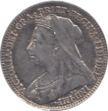1900 THREEPENCE ( EF ) - THREEPENCE - Cambridgeshire Coins