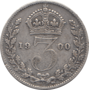 1900 THREEPENCE ( F ) - WORLD COINS - Cambridgeshire Coins