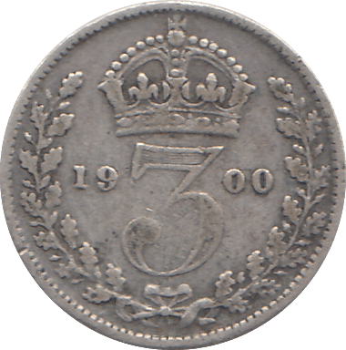 1900 THREEPENCE ( F ) - WORLD COINS - Cambridgeshire Coins