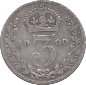 1900 THREEPENCE ( FINE ) - THREEPENCE - Cambridgeshire Coins