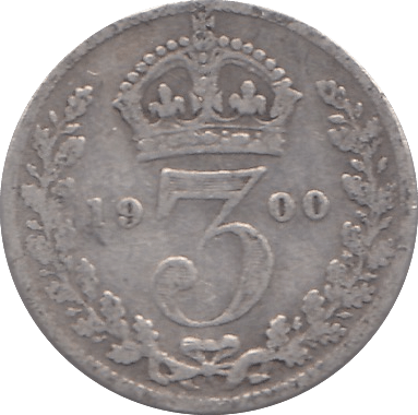1900 THREEPENCE ( FINE ) - THREEPENCE - Cambridgeshire Coins