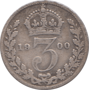 1900 THREEPENCE ( FINE ) - THREEPENCE - Cambridgeshire Coins