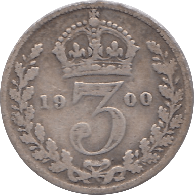 1900 THREEPENCE ( FINE ) - THREEPENCE - Cambridgeshire Coins