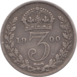 1900 THREEPENCE ( FINE ) - THREEPENCE - Cambridgeshire Coins