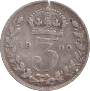 1900 THREEPENCE ( FINE ) - Threepence - Cambridgeshire Coins