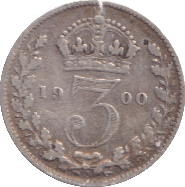 1900 THREEPENCE ( FINE ) - Threepence - Cambridgeshire Coins