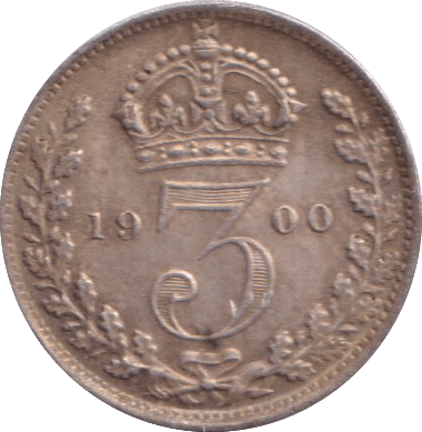 1900 THREEPENCE ( GF ) - THREEPENCE - Cambridgeshire Coins