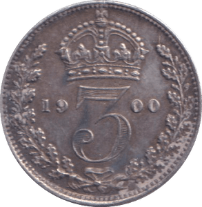 1900 THREEPENCE ( UNC ) - THREEPENCE - Cambridgeshire Coins