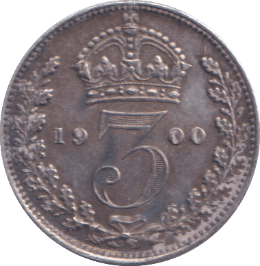 1900 THREEPENCE ( UNC ) - THREEPENCE - Cambridgeshire Coins