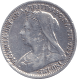 1900 THREEPENCE ( VF ) - THREEPENCE - Cambridgeshire Coins