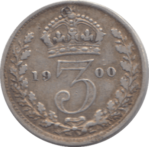 1900 THREEPENCE ( VF ) - THREEPENCE - Cambridgeshire Coins