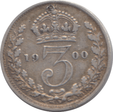 1900 THREEPENCE ( VF ) - THREEPENCE - Cambridgeshire Coins