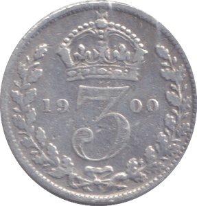 1900 THREEPENCE ( VF ) - THREEPENCE - Cambridgeshire Coins