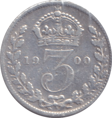 1900 THREEPENCE ( VF ) - THREEPENCE - Cambridgeshire Coins