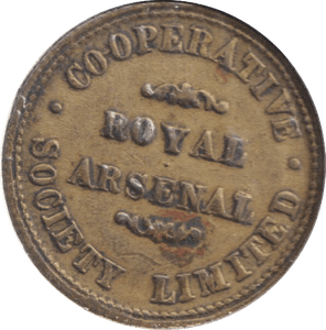 1900 TOKEN ROYAL ARSENAL - WORLD COINS - Cambridgeshire Coins