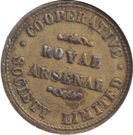 1900 TOKEN ROYAL ARSENAL - WORLD COINS - Cambridgeshire Coins